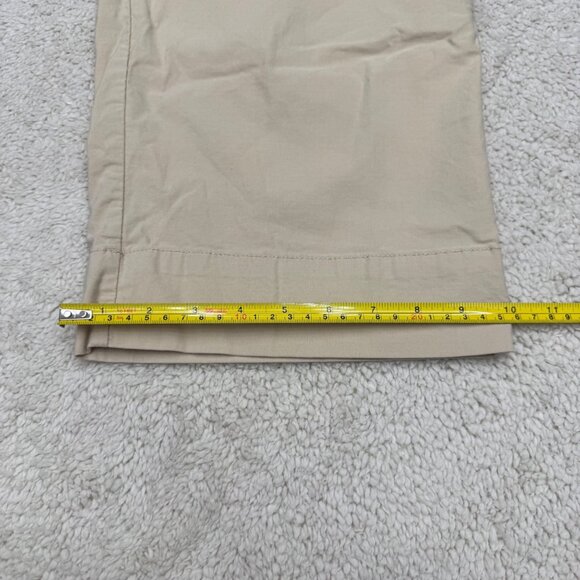 Nicole Millar NY Women's Wide Leg Beige Pants Front Patch Pockets, Size 8 - Picture 9 of 11